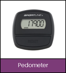 Black digital pedometer