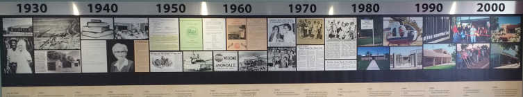 Avondale Public Library timeline mural