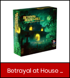 Betrayal at House on the Hill game inside red frame