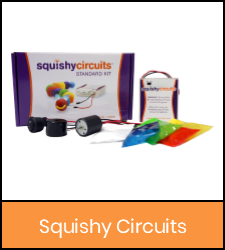 Squishy circuits kit in orange frame image with link to catalog record