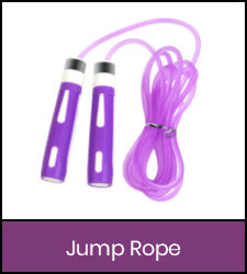 Purple jump rope in purple frame image with link to catalog record