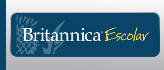 "Britannica Escolar" logo button with link to database